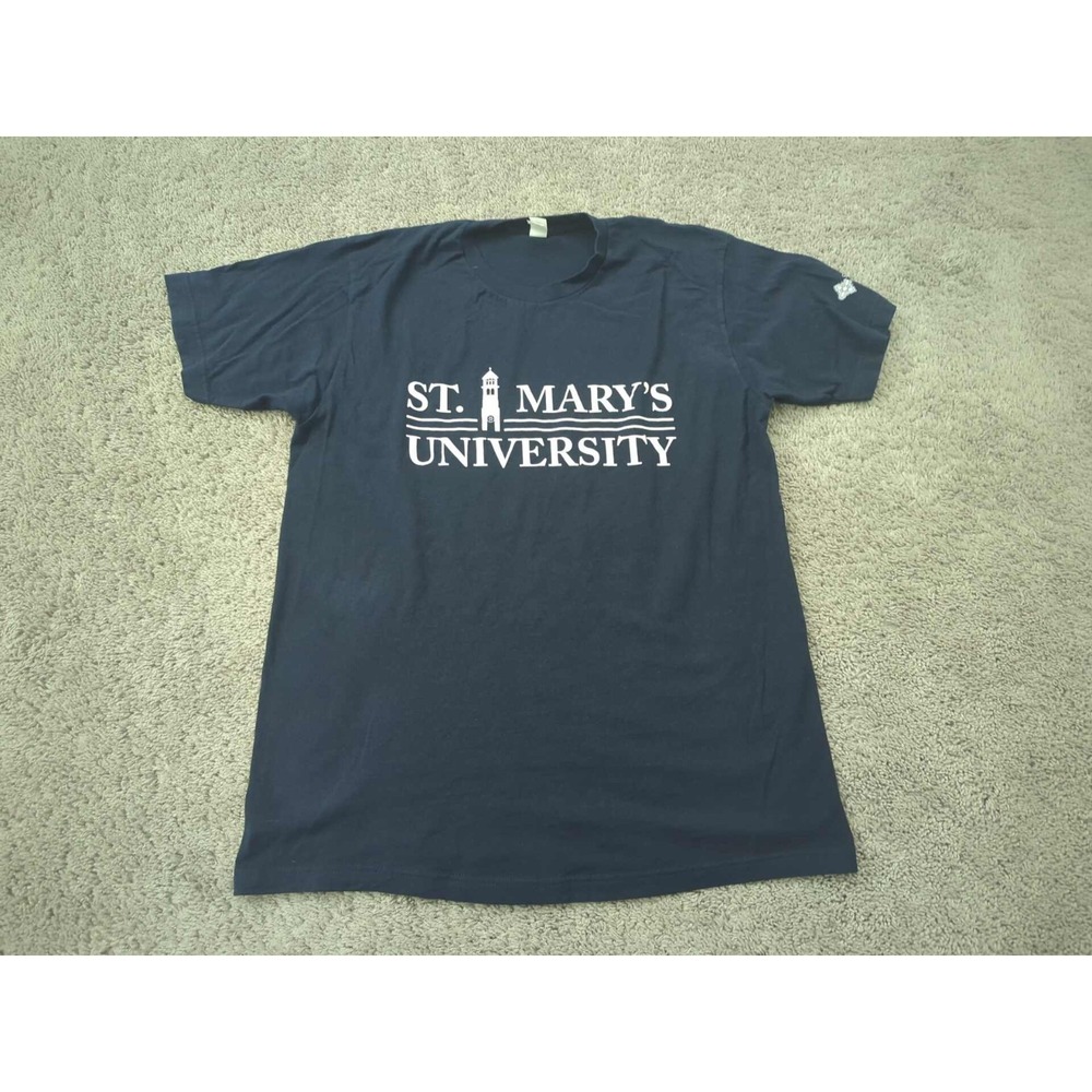 St.‎ Mary's University T Shirt Mens L Short Sleeve Tultex Blue
